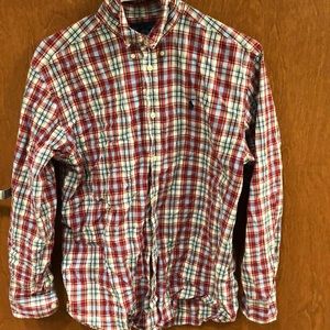 Long sleeve Ralph Lauren Plaid Dress Shirt